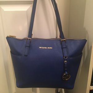 Large blue Michael Kors shoulder bag